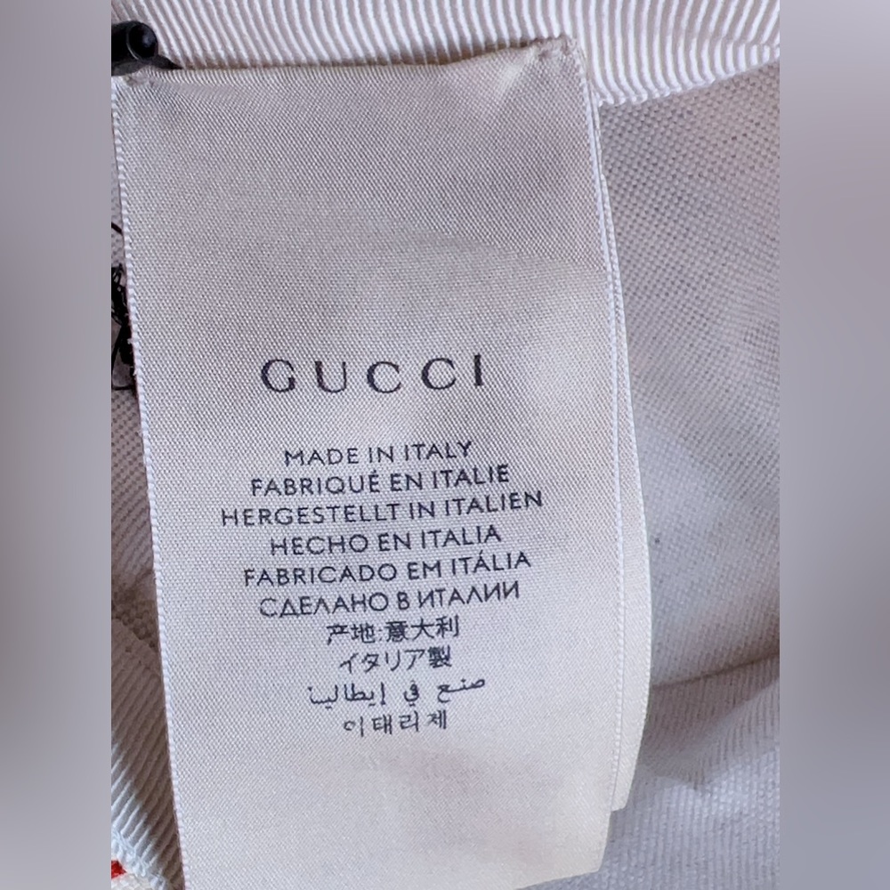 ❌SOLD❌Adidas X Gucci GG Trefoil Print Wide Brim Hat Size XL (59 cm) in Bule/Red - Picture 12 of 13